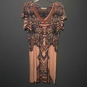Pink pattern dress